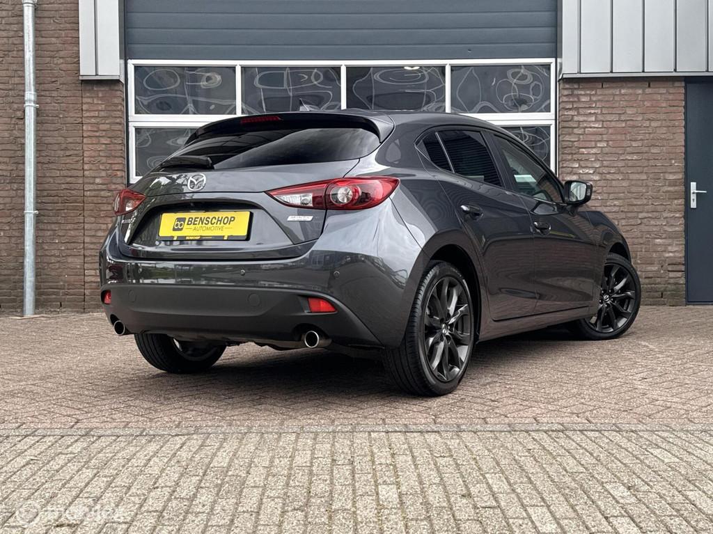 Mazda 3 2.0 GT-M Line Alcantara Navi Camera PDC 18 inch Stoe, Voorwielaandrijving, 1998 cc, Zwart, 4 cilinders
