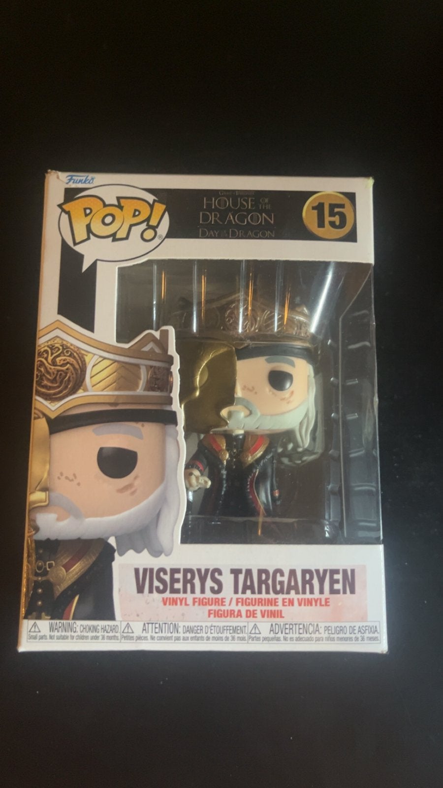 Funko Pop! Viserys Targaryen #15 House of the Dragon, Ophalen, Zo goed als nieuw