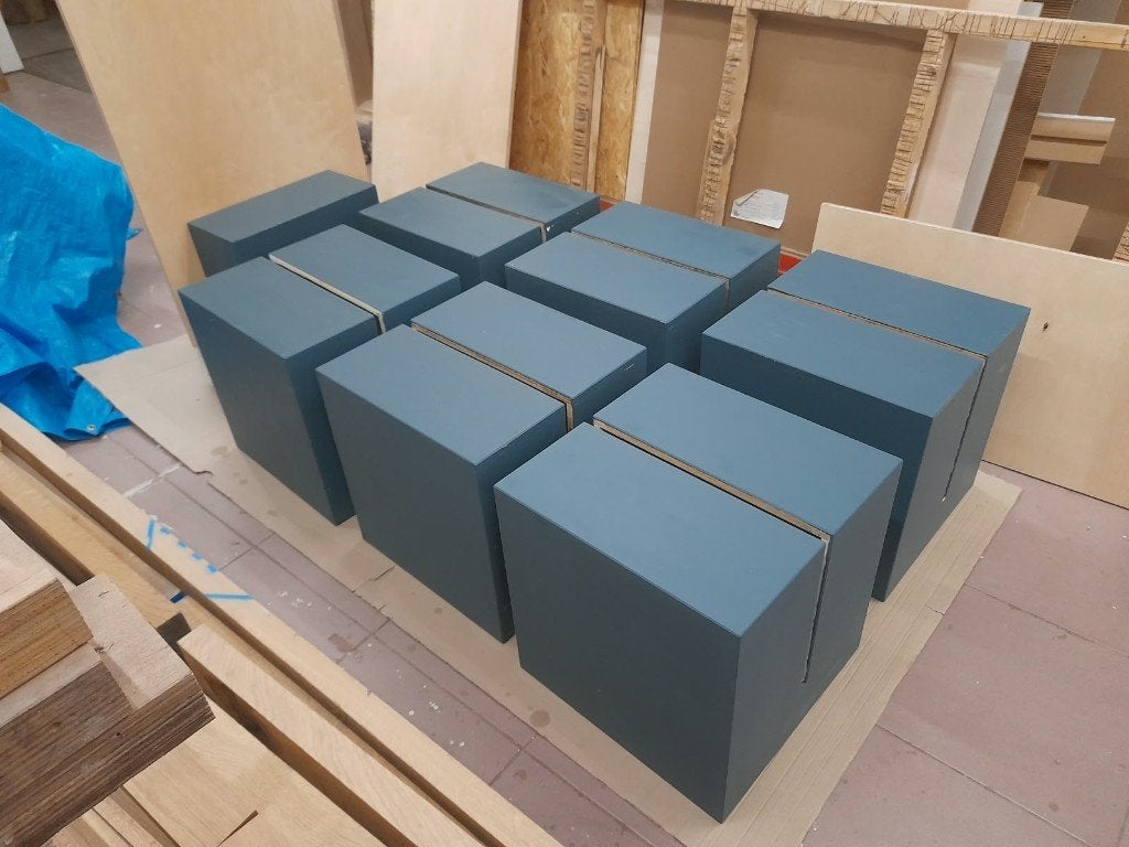 Sokkels voor tentoonstelling, Ophalen, Gebruikt