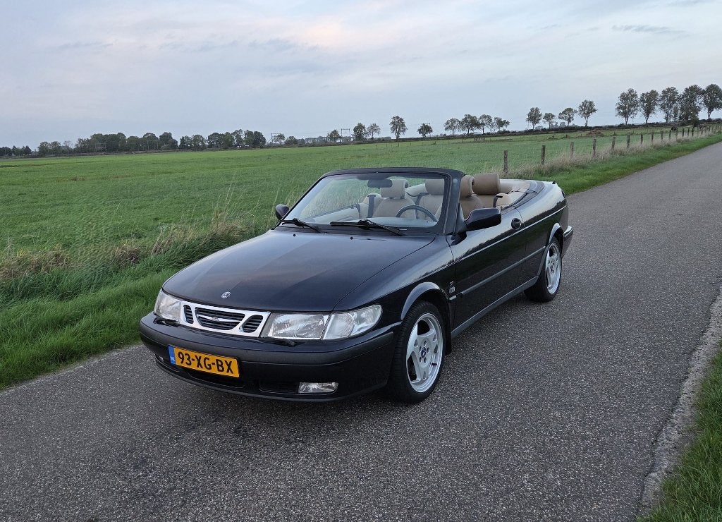 Zeer goede, fraaie en luxe Saab 9-3 SE 2.0 Turbo cabriolet, Auto's, 730 kg, Beige, 4 cilinders, Cabriolet