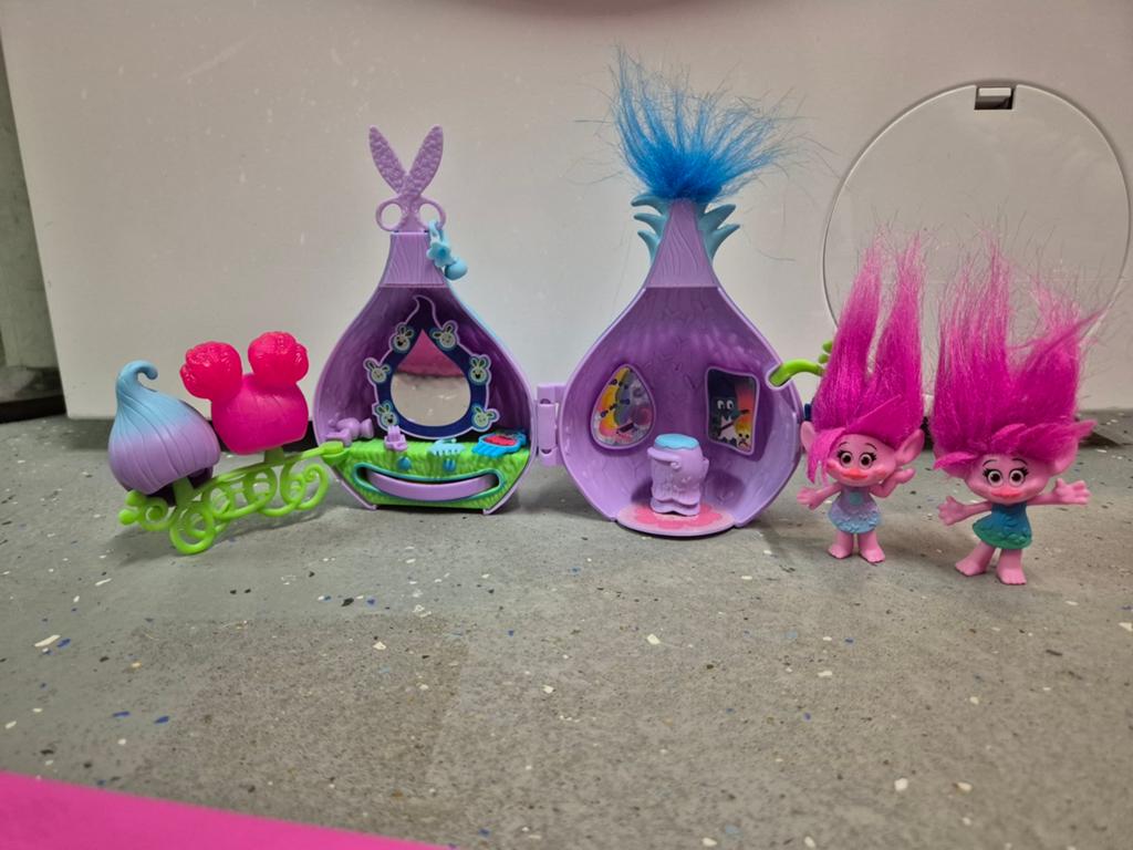 Trolls Speelset met 2 Trolls Poppetjes, Ophalen, Gebruikt, Jongen of Meisje