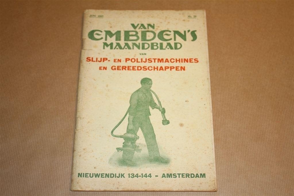 Van Embden\'s Maandblad - Gereedschappen e.d. 1927 !!, Ophalen of Verzenden, Gelezen, Bouwkunde