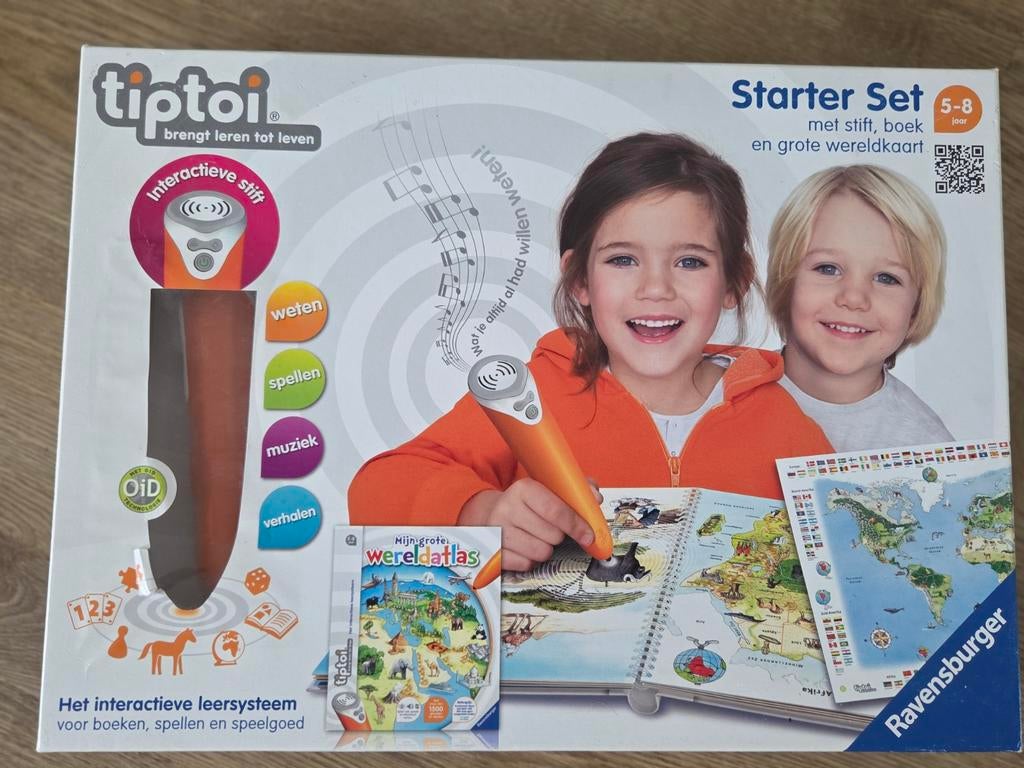 Tiptoi Starter Set met Stift, Boek en Wereldkaart, Kinderen en Baby's, Ophalen of Verzenden, Zo goed als nieuw, Taal en Lezen