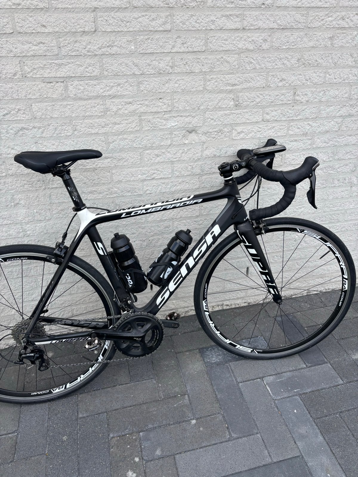 Sensa Lombardia racefiets Shimano 105 (170-185 cm), 28 inch, Gebruikt, Carbon, Meer dan 20 versnellingen