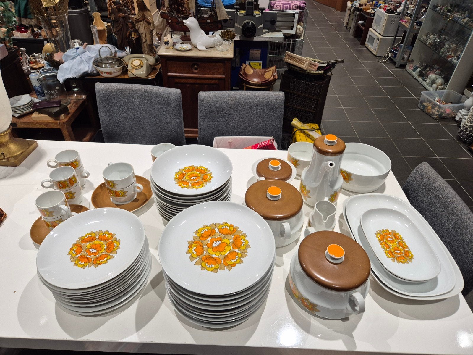 schonwald vintage servies seventies, Ophalen, Gebruikt, Onbekend, Onbekend