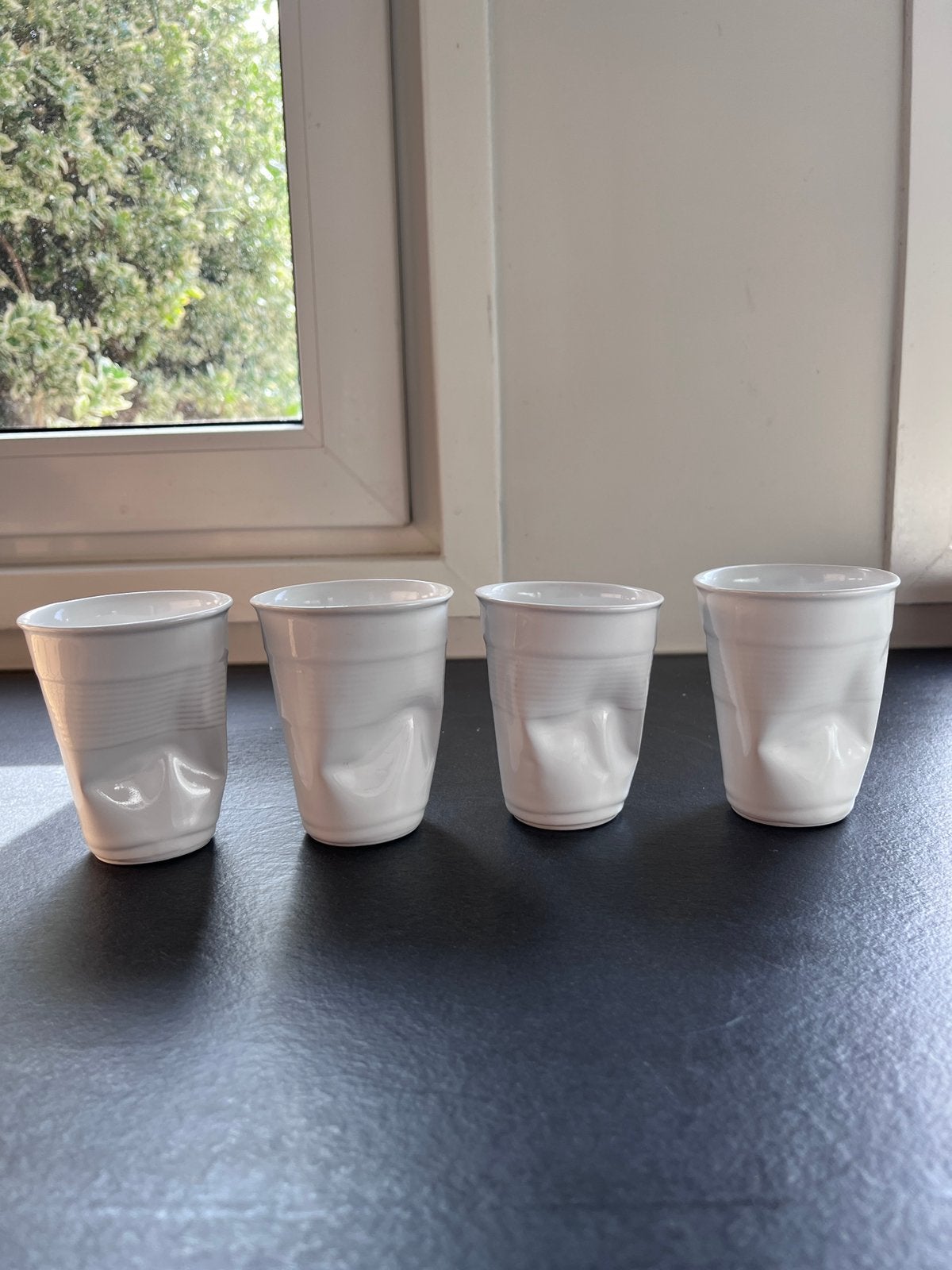 Crushed Cups Rob Brandt 4 koffiekopjes, Ophalen of Verzenden, Nieuw, Overige typen