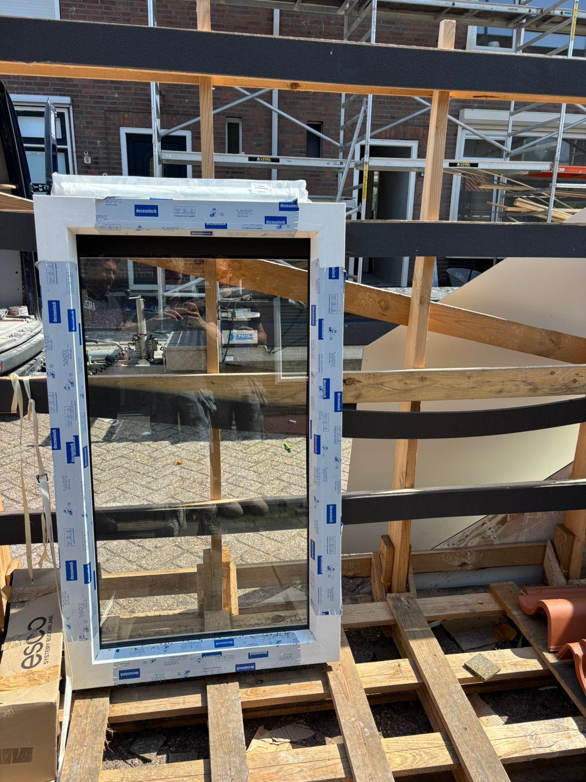 Kunstof kozijn, Doe-het-zelf en Verbouw, Kozijnen en Schuifpuien, Ophalen, Nieuw, Kunststof, Inclusief glas