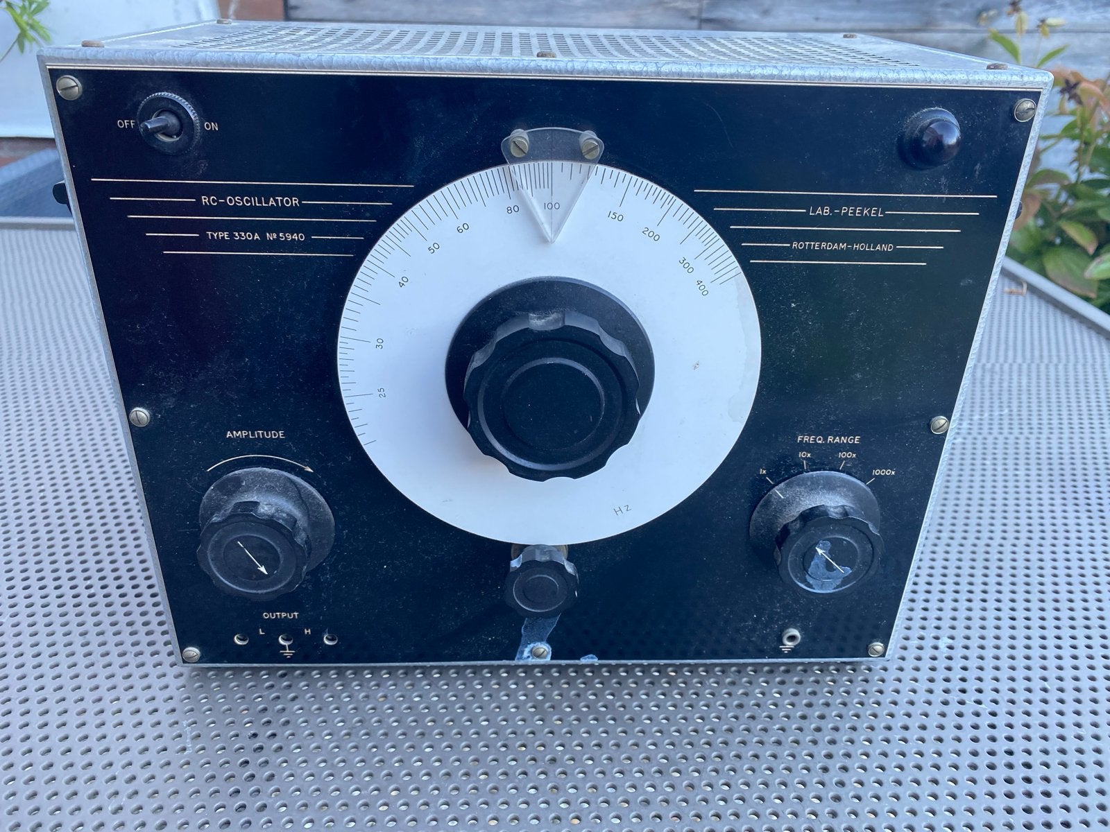 Vintage RC-Oscillator LAB-PEEKEL Type 330A NP5940, Ophalen of Verzenden, Gebruikt