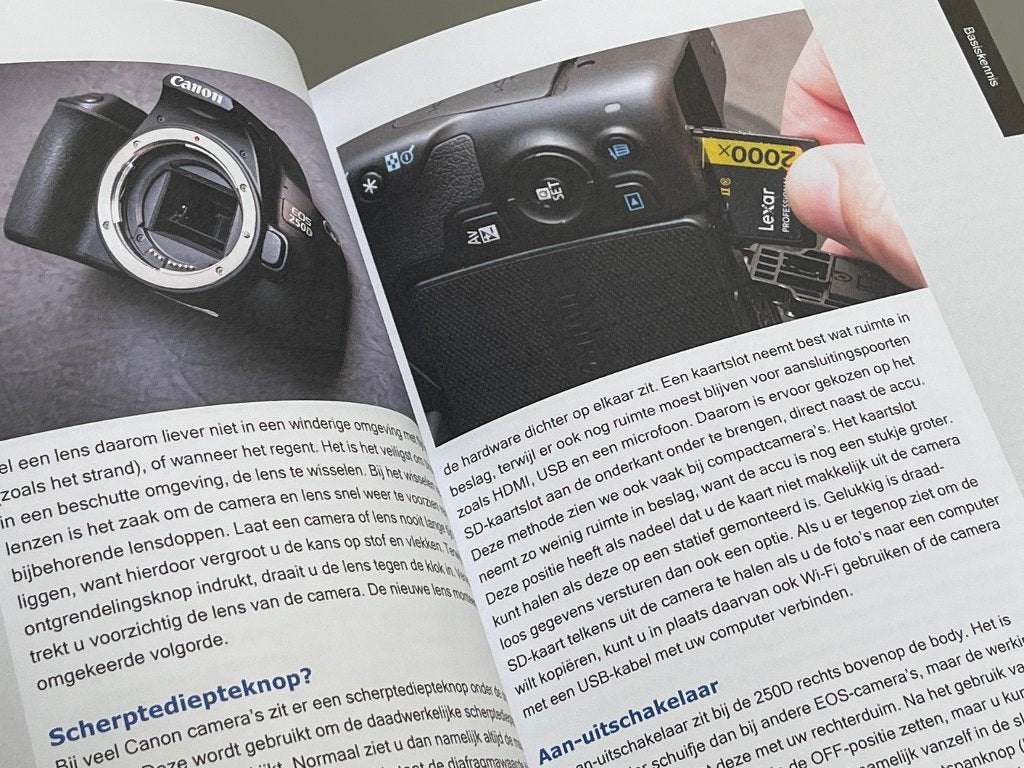 Fotograferen met een Canon 250D (2019), Ophalen of Verzenden, Zo goed als nieuw, Camera's