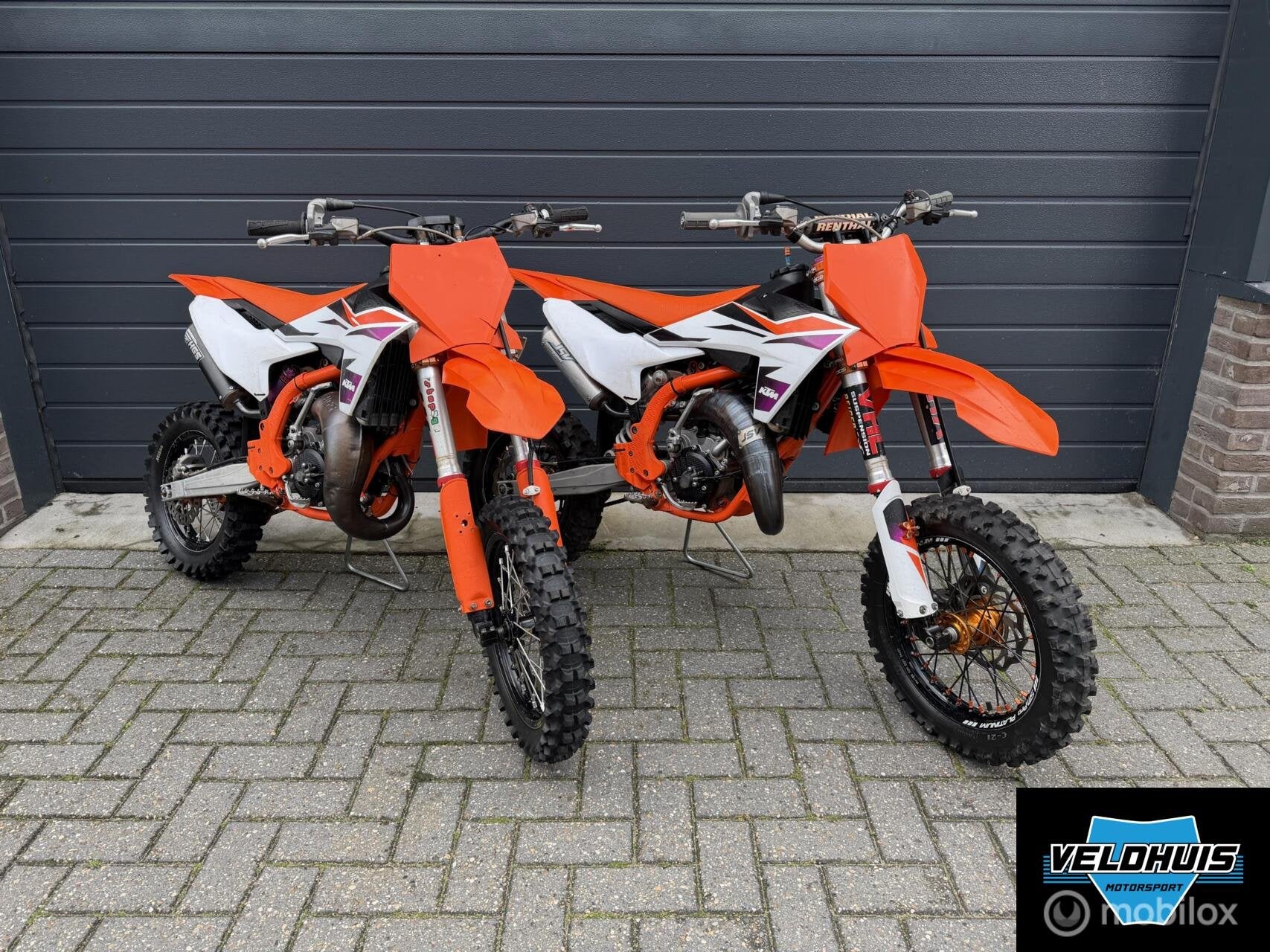 2x ktm sx65 2024, wedstrijd sx 65 crossmotor, Ktm, Overig, 8131tw, Veldhuis-motorsport