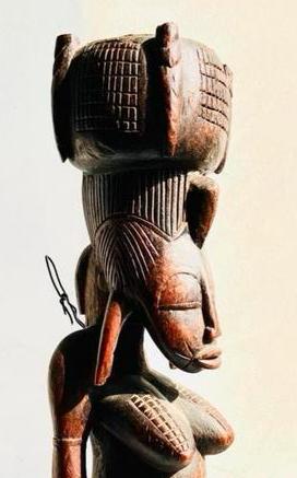 Antiek Senufo vruchtbaarheidsbeeld uit Ivoorkust, Antiek en Kunst, Ophalen of Verzenden