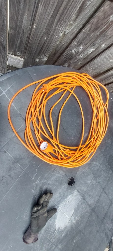 Verlengsnoer 15mts 2x1,5, Doe-het-zelf en Verbouw, Elektra en Kabels, Ophalen, Nieuw, Kabel of Snoer