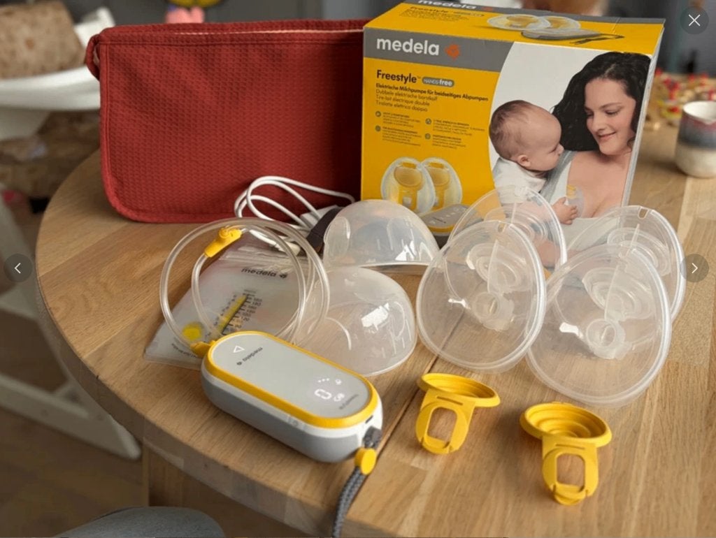 Medela Freestyle Hands-free Weinig gebruikt -- met garantie, Inclusief tas, Medela, Borstkolf, Ophalen of Verzenden