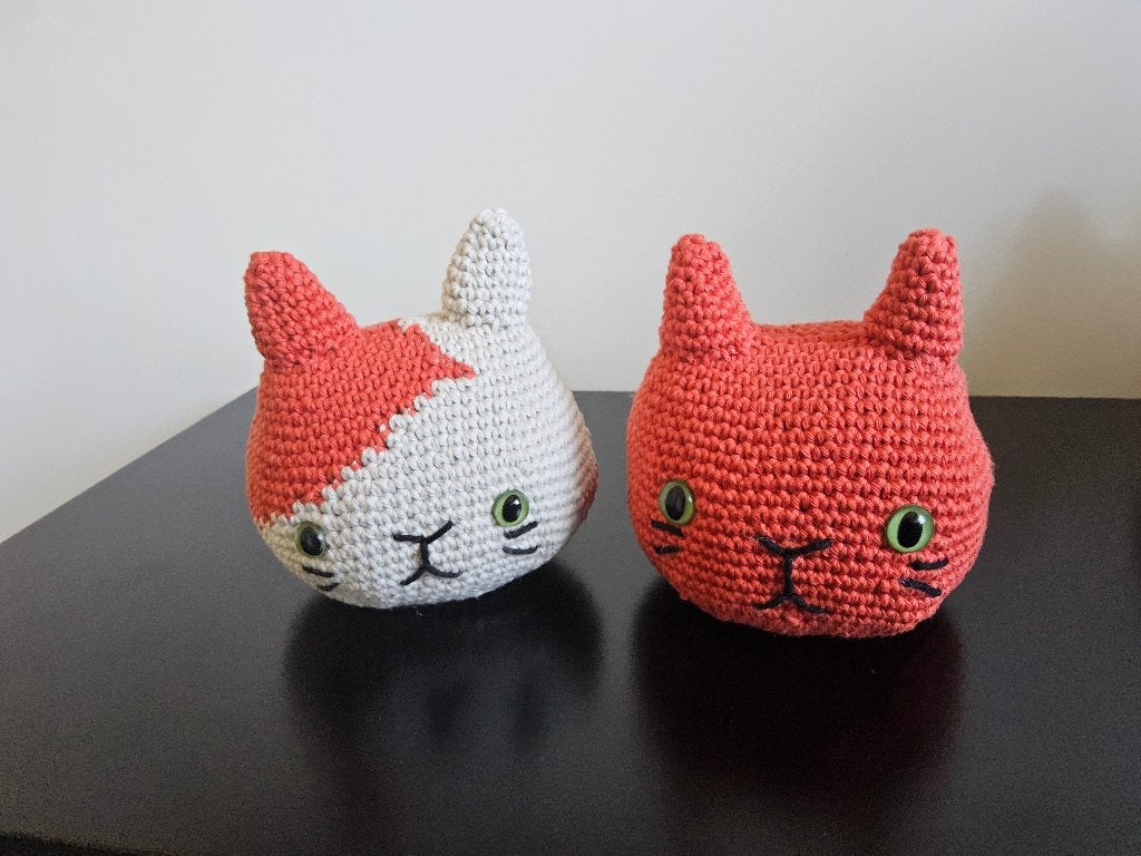 Kattenkoppen, gehaakt, Handgemaakt, Nieuw, Ophalen of Verzenden, Kat