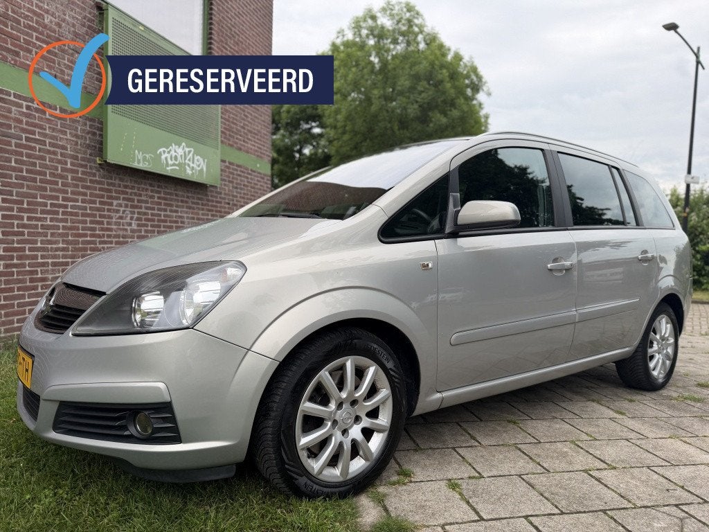 Opel Zafira 2.2 Temp*2007*Ecc|Cruise|7-Prsn|T-haak|Nap, Automaat, Stof, Gebruikt, 4 cilinders