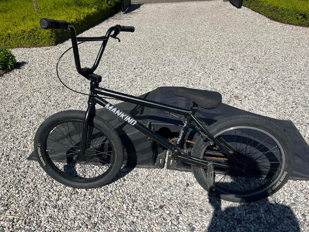 Mankind BMX Fiets - 20 inch Zwart, Goede Staat, Fietsen en Brommers, Fietsen | Crossfietsen en BMX, Gebruikt, Staal, Velgrem, 20 tot 24 inch