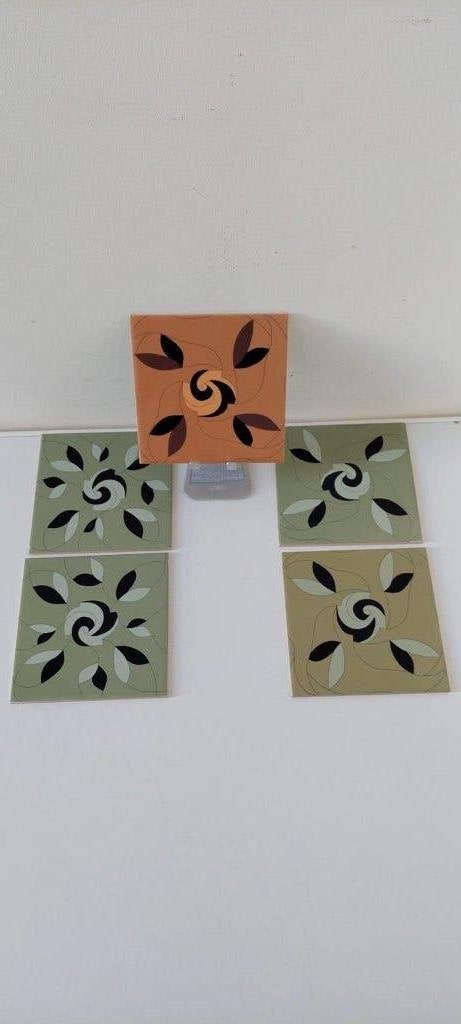 5 Portugese decoratie tegels 15 x15 cm (Nieuw), Eu, Nieuw, Ophalen of Verzenden, Schilderij