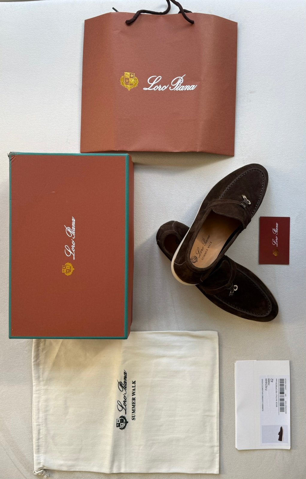 Loro Piana Summerwalk Loafers NIEUW, Kleding | Heren, Loafers, Bruin, Nieuw, Ophalen of Verzenden