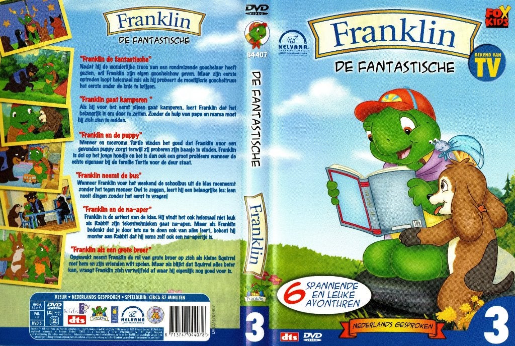 Franklin de fantastische, deel 3, Cd's en Dvd's, Alle leeftijden, Ophalen of Verzenden, Zo goed als nieuw