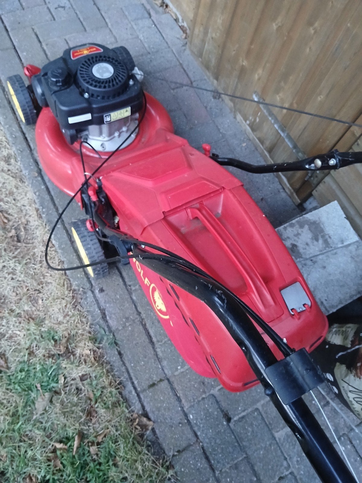 Wolf-Garten A 4600 A Benzine Grasmaaier - 140cc OHV 45, Ophalen, Cirkelmaaier, Gebruikt, Opvangbak