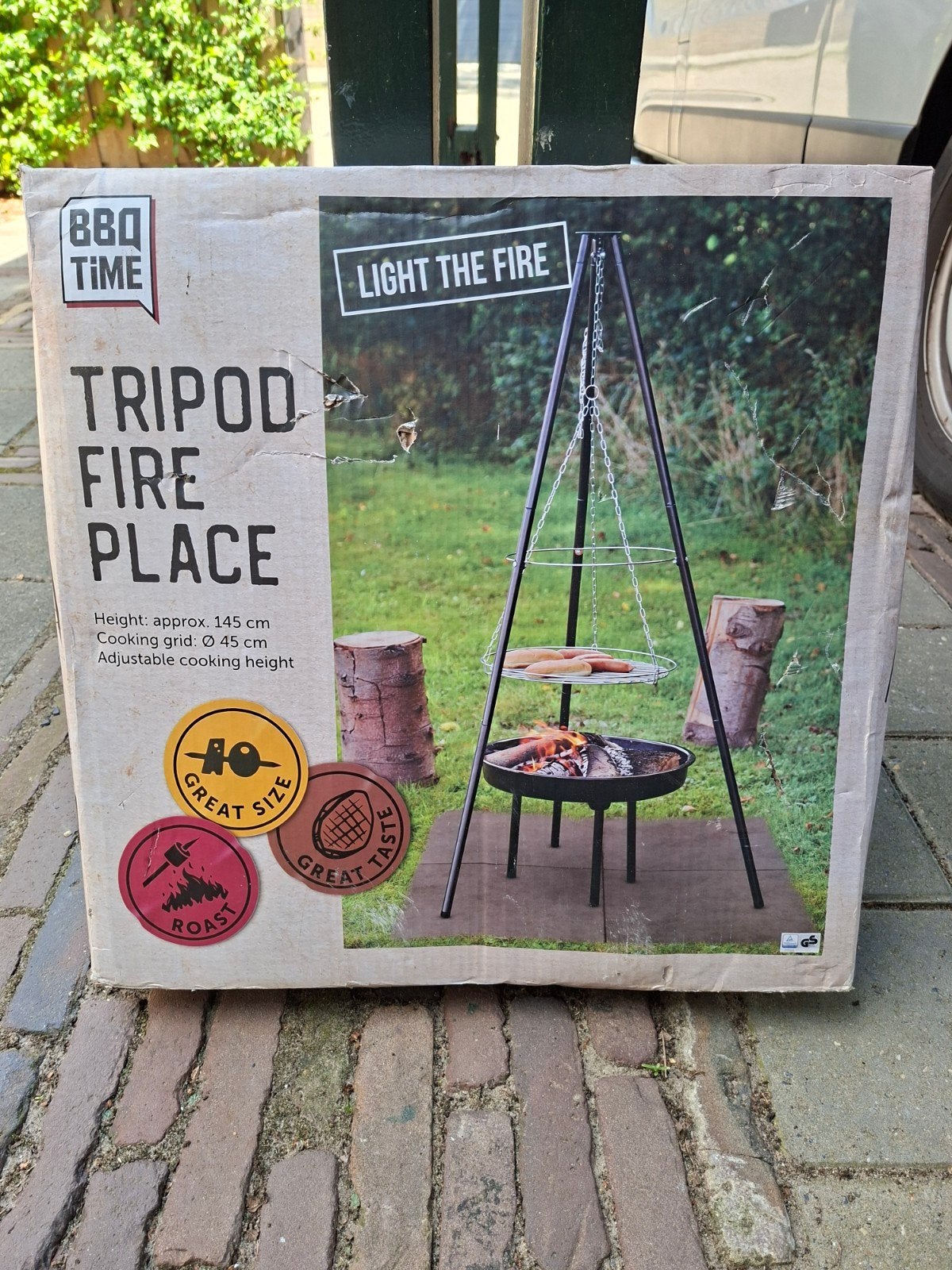 BBQ Time Tripod Fire Place - Grill en Vuurkorf, Tuin en Terras, Ophalen, Nieuw, BBQ Time