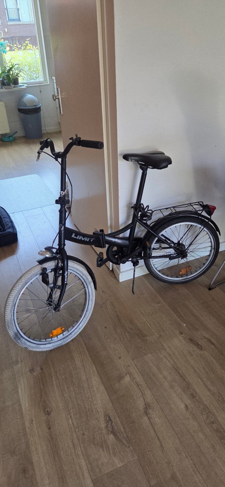 Opvouwbare fiets - Limit - Zwart - 20 inch, Overige merken, 20 inch of meer, Gebruikt, Velgrem