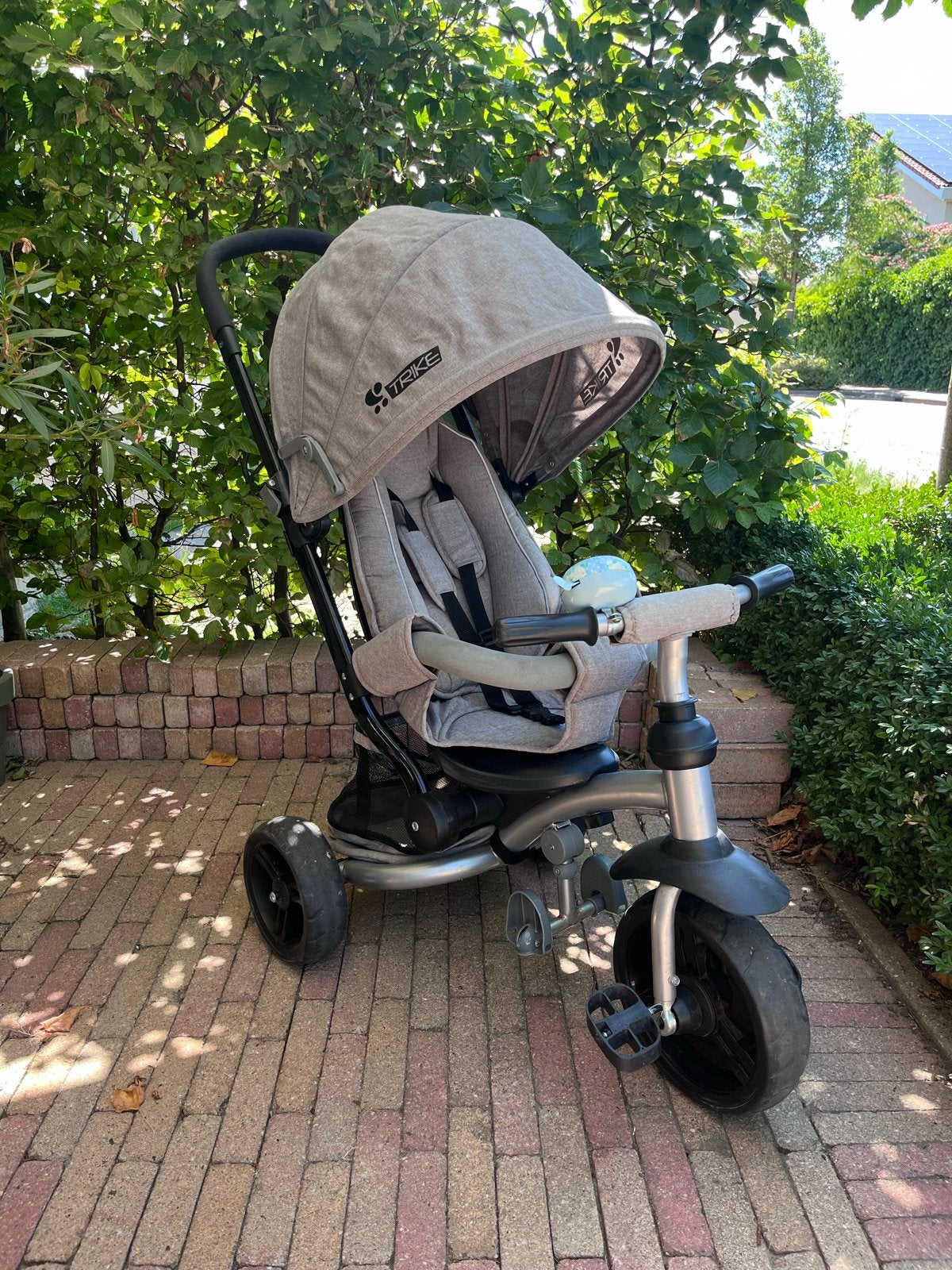 Lorelli Tricycle JET - Grijs/Beige, Ophalen, Gebruikt, Velgrem, Duwstang