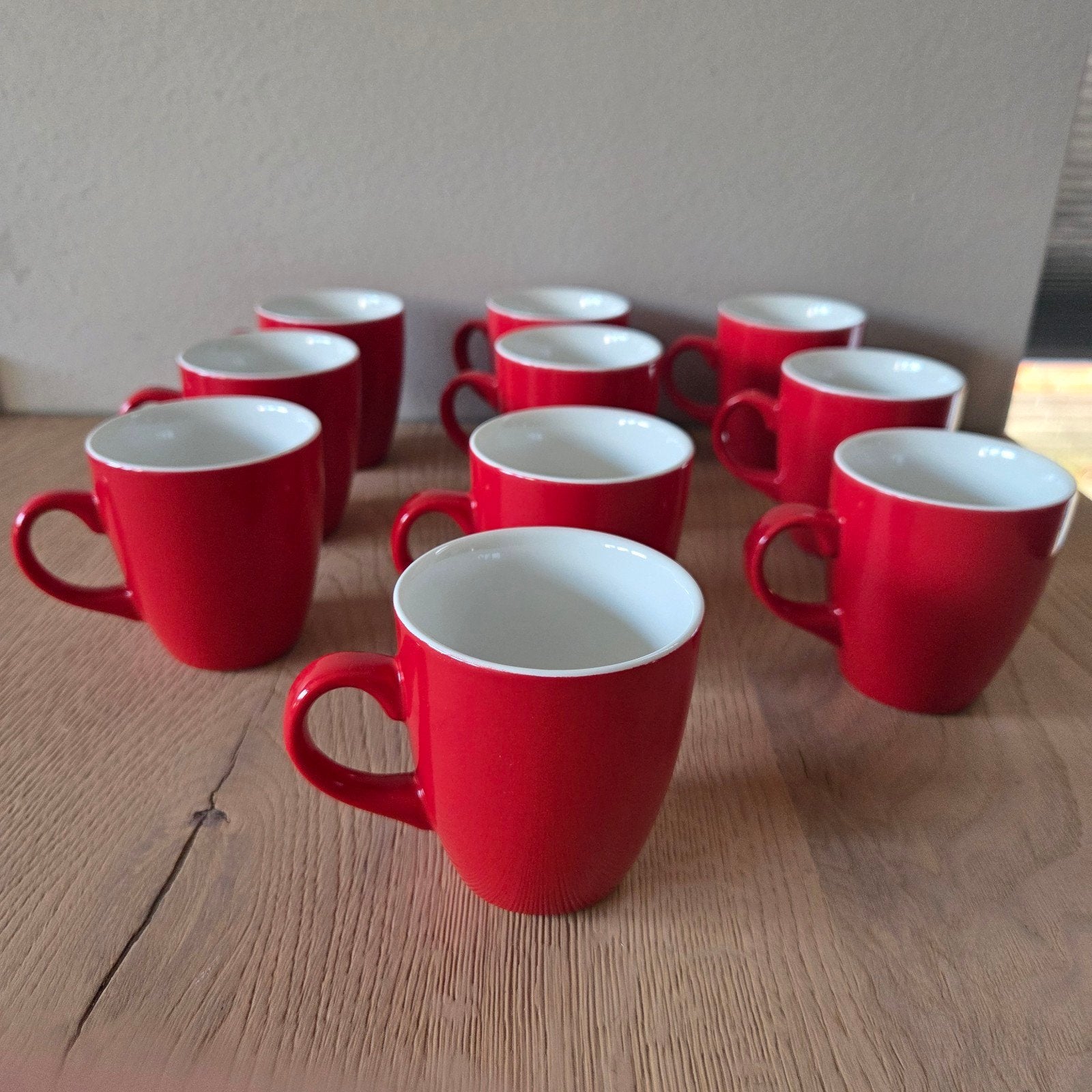 HEMA Koffiekopjes Rood 10 stuks, Ophalen, Hema, Zo goed als nieuw, Overige stijlen