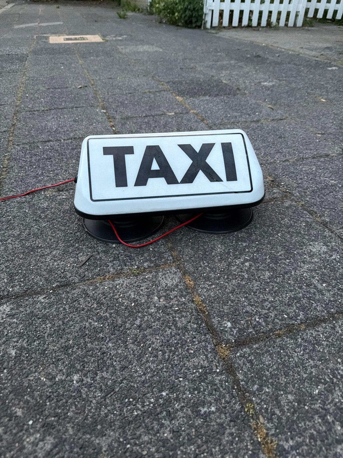 Taxi daklicht met zuignappen, Auto diversen, Auto-accessoires, Ophalen of Verzenden, Gebruikt