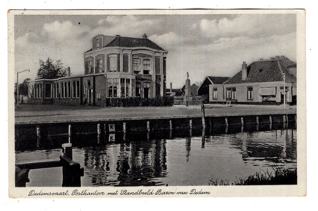 Dedemsvaart Postkantoor  1940, Ophalen of Verzenden, 1920 tot 1940, Gelopen, Overijssel