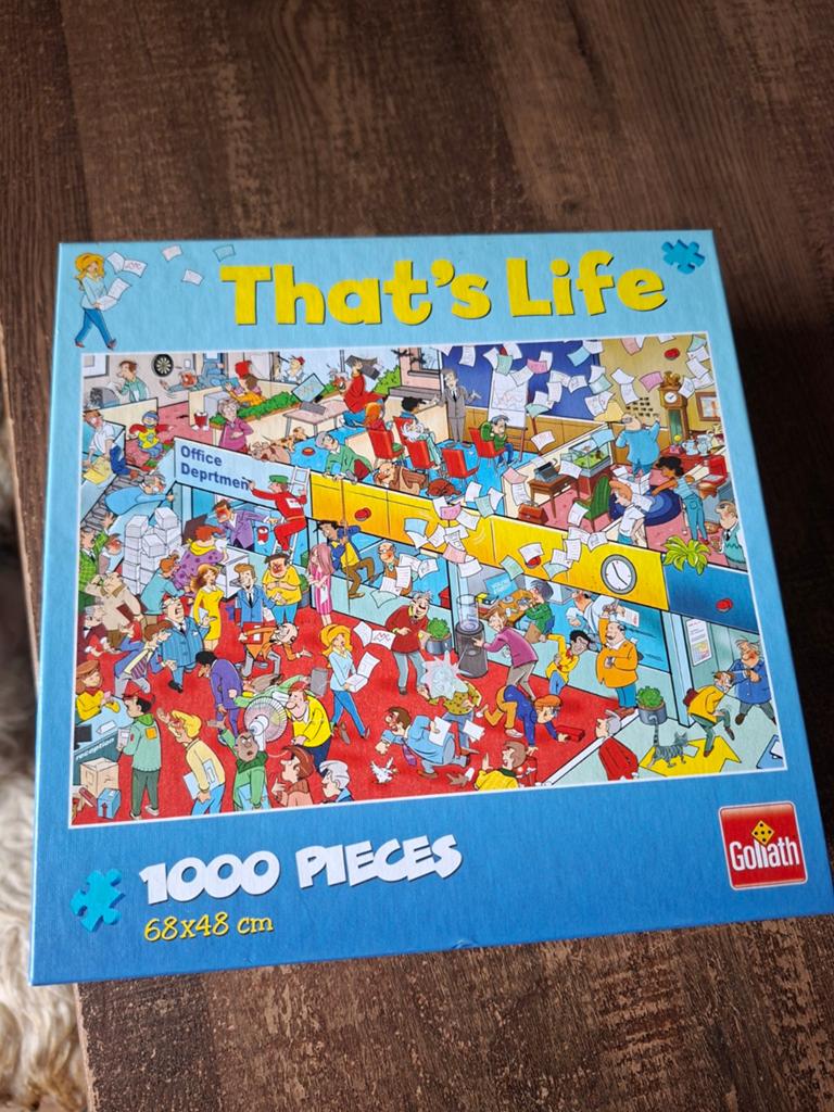 Goliath That's Life Legpuzzel 1000 stukjes , het kantoor, Hobby en Vrije tijd, Denksport en Puzzels, Ophalen of Verzenden, 500 t/m 1500 stukjes