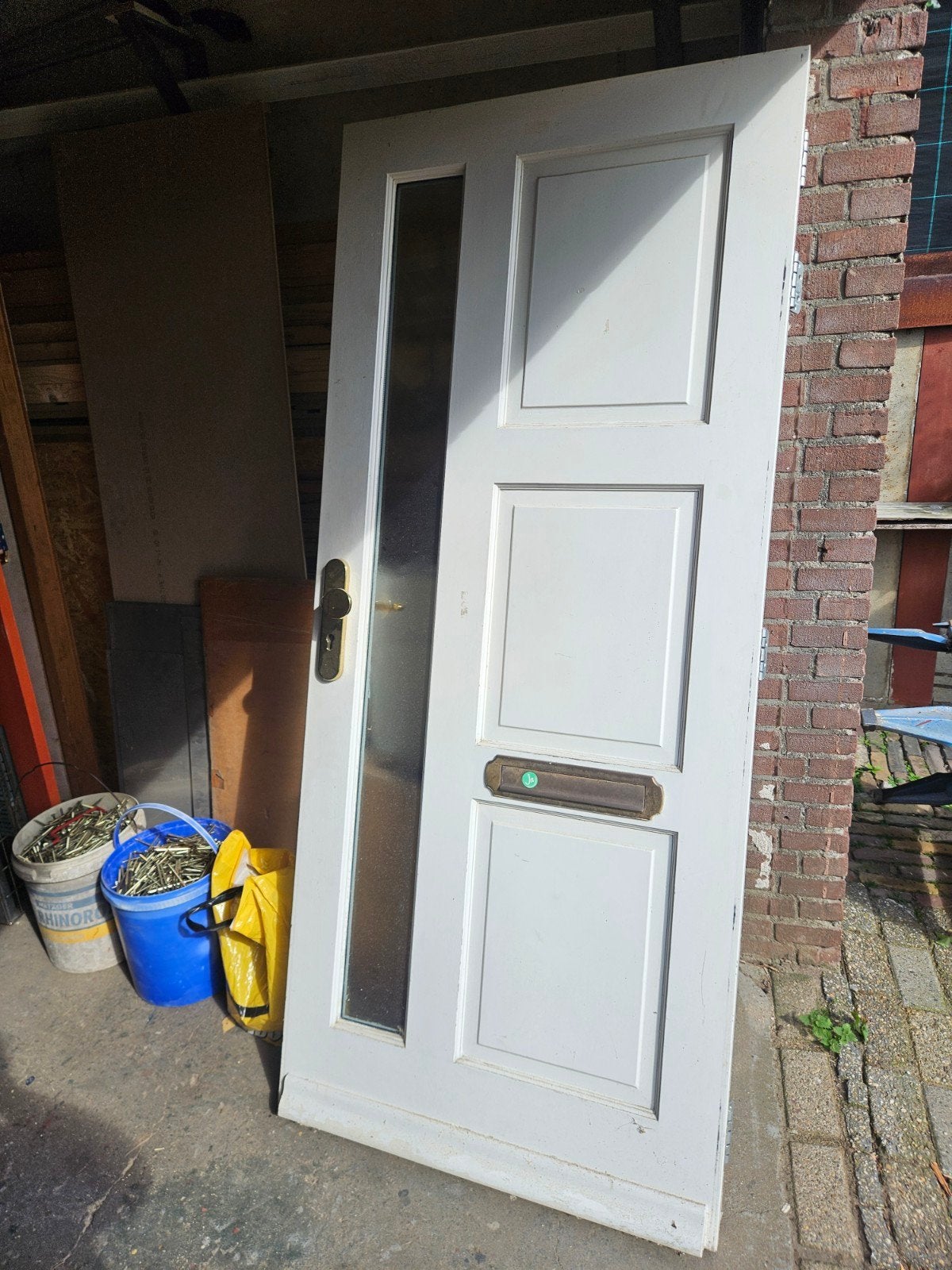voordeur 88x202, Ophalen, Gebruikt, Buitendeur, 200 tot 215 cm