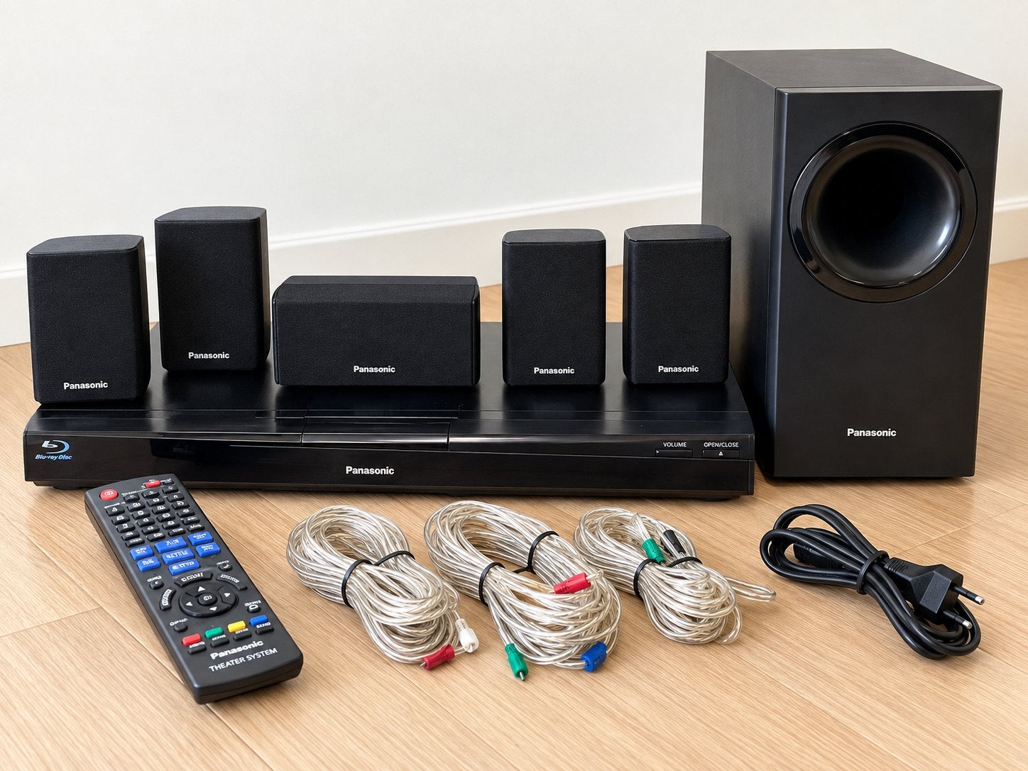 Panasonic 5.1 Dolby Surround Home Cinema – Blu-ray – 1000W, Panasonic, 70 watt of meer, Ophalen of Verzenden, Zo goed als nieuw