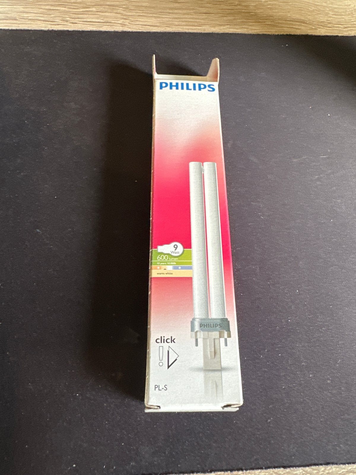 Philips PL-S 9W/827 2P G23 spaarlamp warm wit, Ophalen of Verzenden, Nieuw