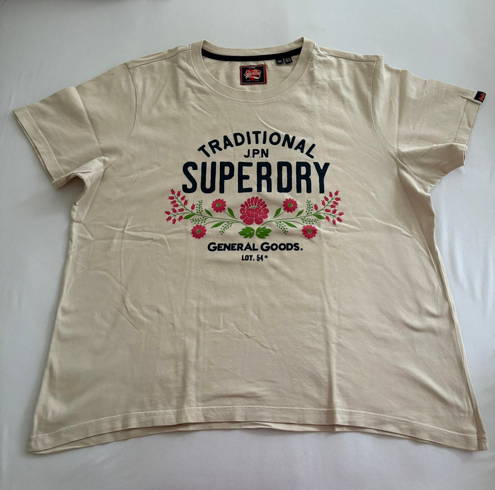Superdry Dames T-shirt maat 44, Kleding | Dames, T-shirts, Wit, Maat 42/44 (L), Ophalen of Verzenden, Zo goed als nieuw