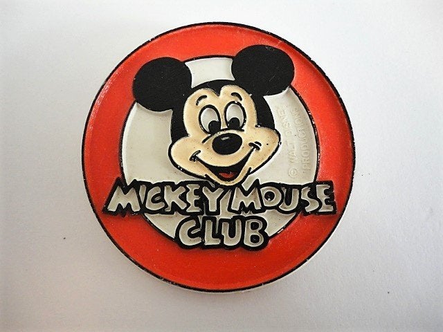 Mickey Mouse/Muis Club Walt Disney Button, Jaren 70, Verzamelen, Ophalen of Verzenden, Mickey Mouse, Gebruikt, Overige typen
