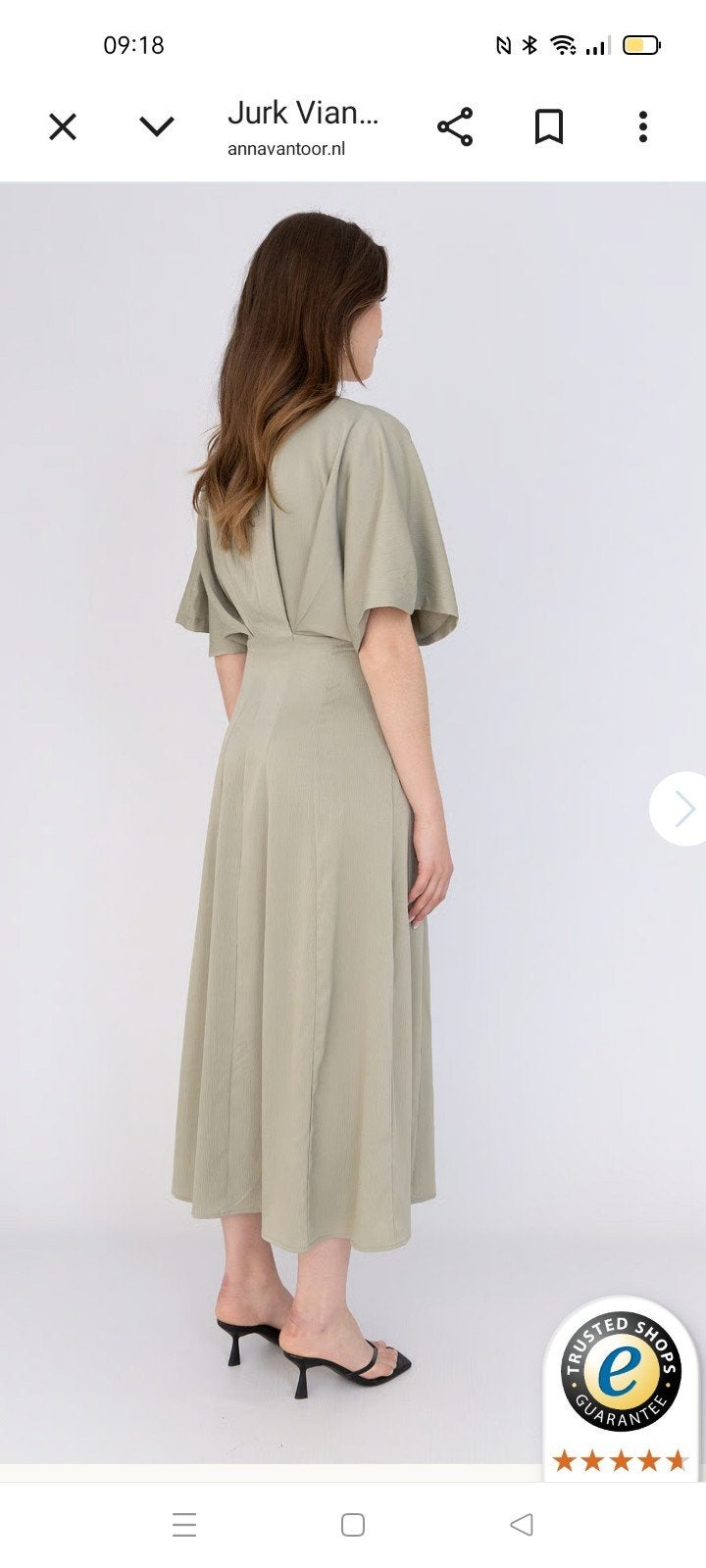jurk cph muse, Ophalen of Verzenden, Zo goed als nieuw, Blauw, Onder de knie