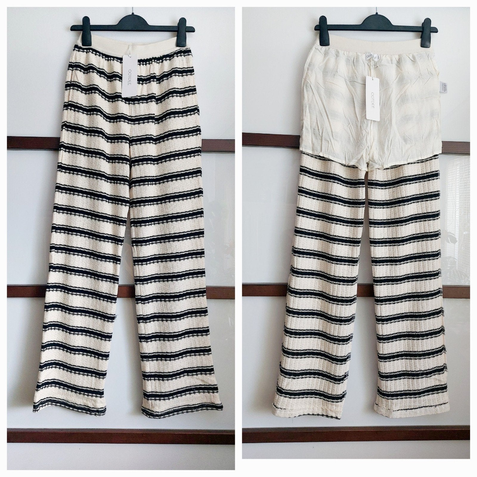 Nieuwe dikke gebreide katoen broek maat S/M, Nieuw, Ophalen of Verzenden, Lang, OOTDEE
