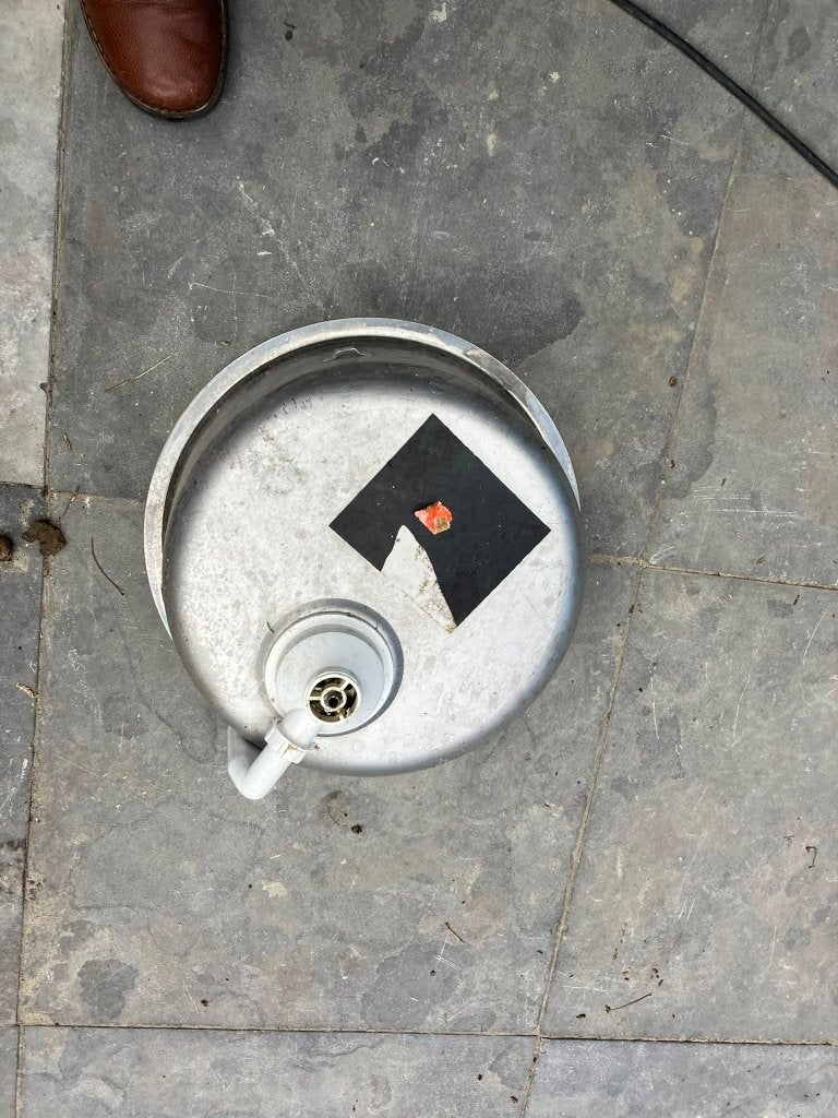 spoelbak te koop, Ophalen, Zo goed als nieuw, Chroom, Wastafel