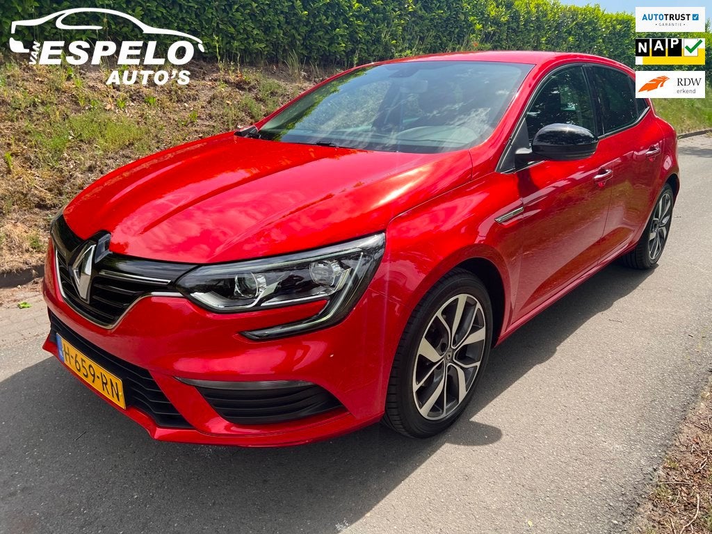 Renault Mégane 1.3 TCe Limited met NAP, Onderhoudsboekjes e, Voorwielaandrijving, Dealer onderhouden, Euro 6, 4 cilinders