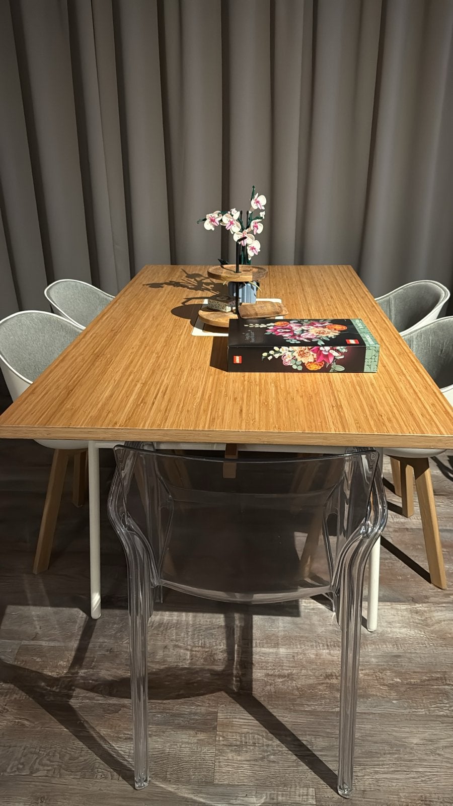 Eettafel ikea Anvanbar 22999 met vijf stoelen, Ophalen, Gebruikt, 100 tot 150 cm, 50 tot 100 cm
