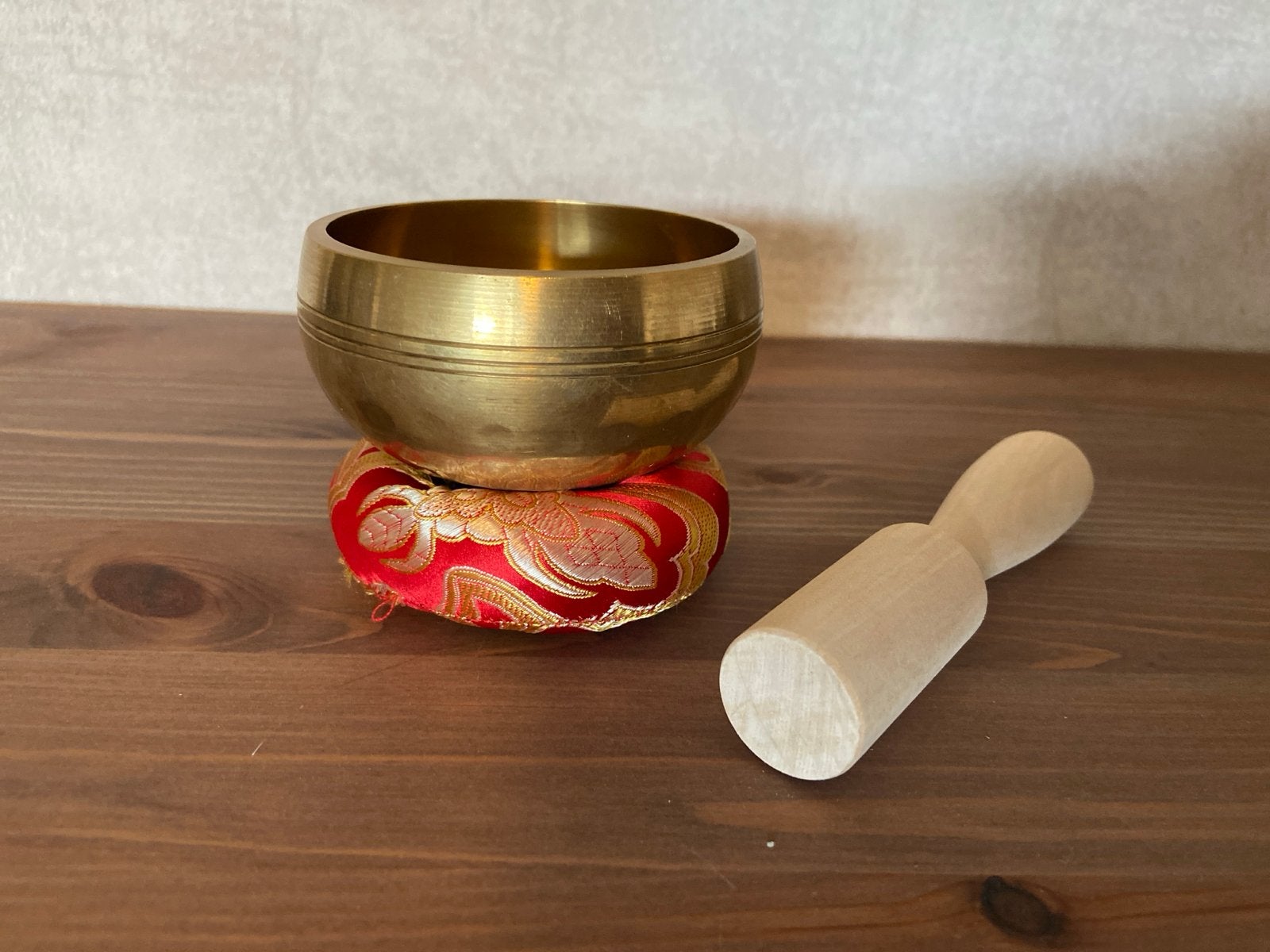 Nieuwe Klankschaal 8 cm met Houten Klopper & Kussen, Ophalen of Verzenden, Nieuw
