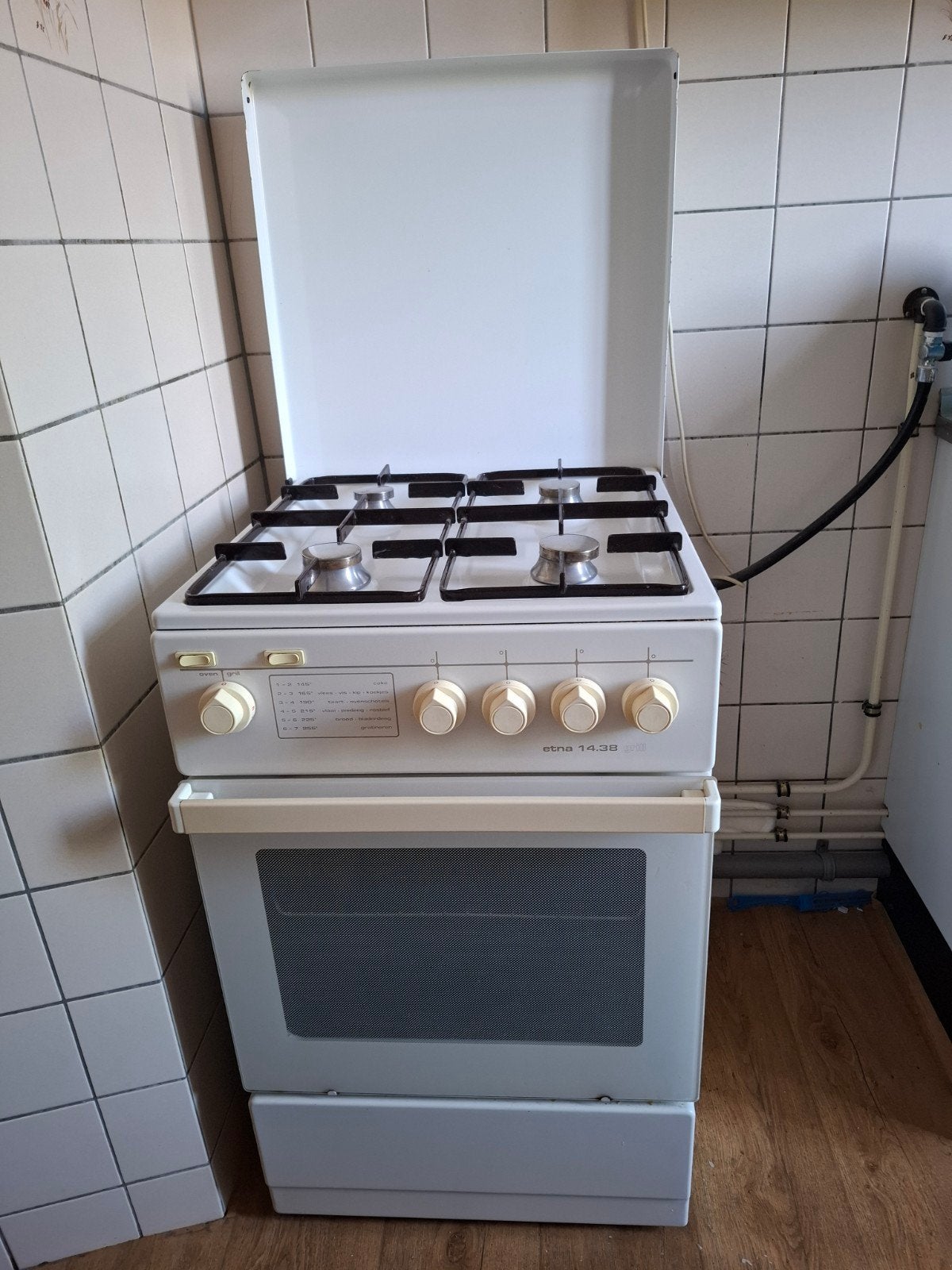 Etna  fornuis met oven., Gas, Vrijstaand, 85 tot 90 cm, 4 kookzones