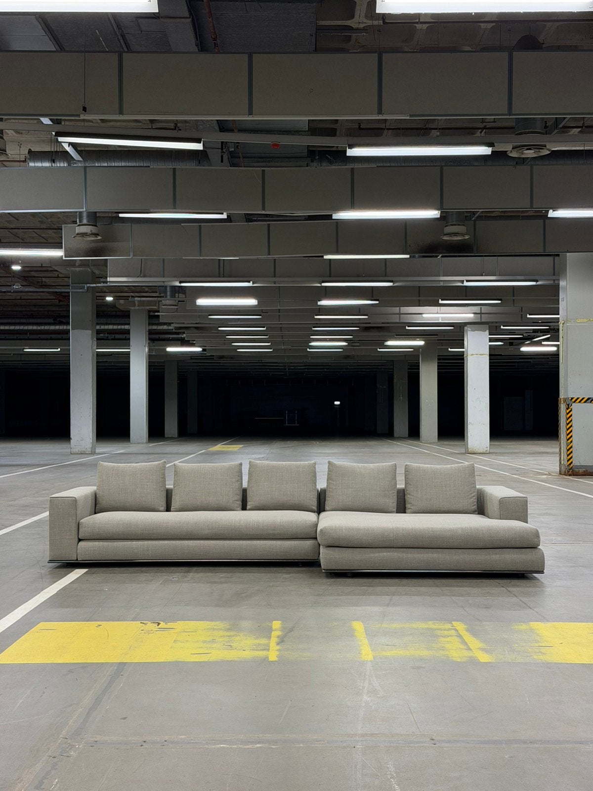 Minotti Hamilton Hoekbank | Taupe | NIEUWSTAAT + Garantie, Overige materialen, Hoekbank, 300 cm of meer, Ophalen of Verzenden