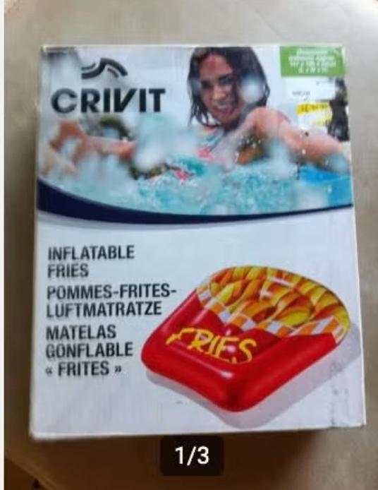 Crivit opblaasbaar matras nieuw mt147x126x29cm, Ophalen of Verzenden, Nieuw