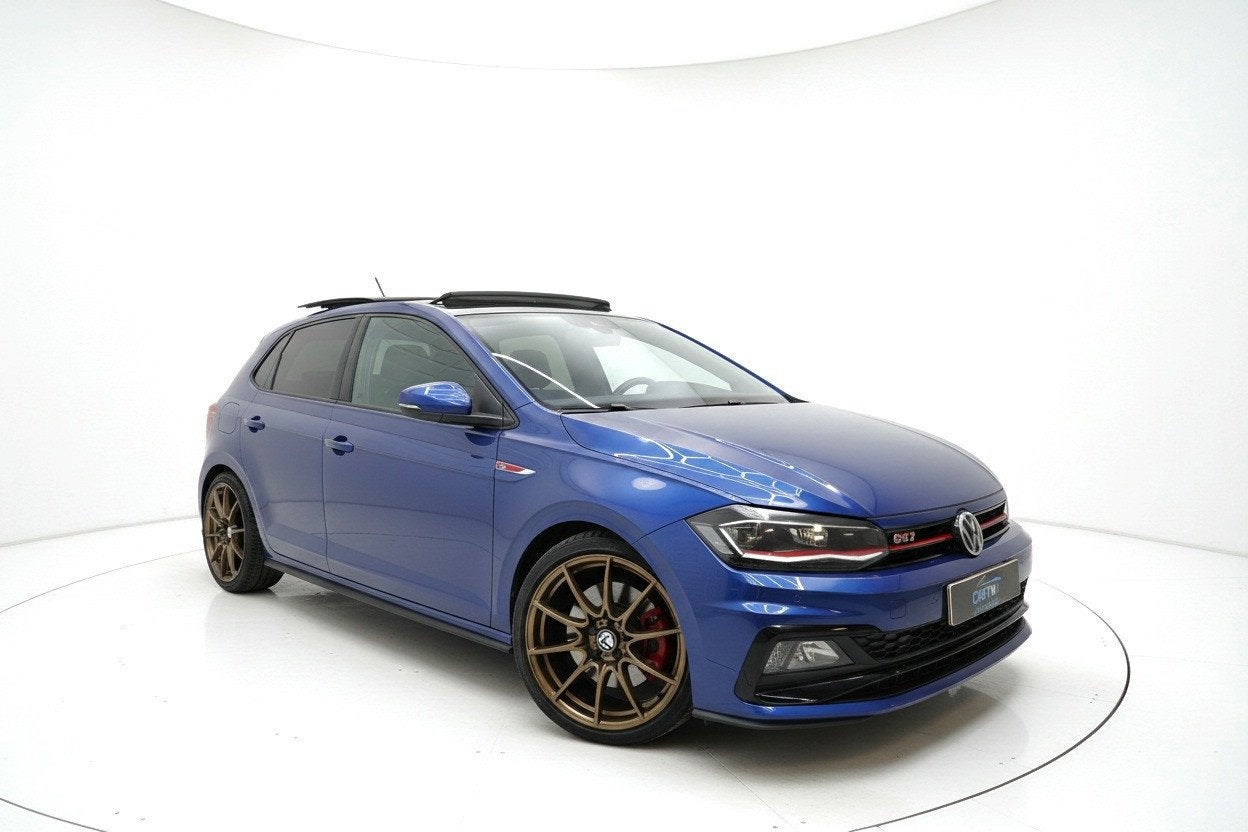 Volkswagen Polo 2.0 TSI GTI PANO VIRTUAL CAMERA ACC CARPLAY, Auto's, Volkswagen, Gebruikt, 4 cilinders, 1984 cc, Blauw