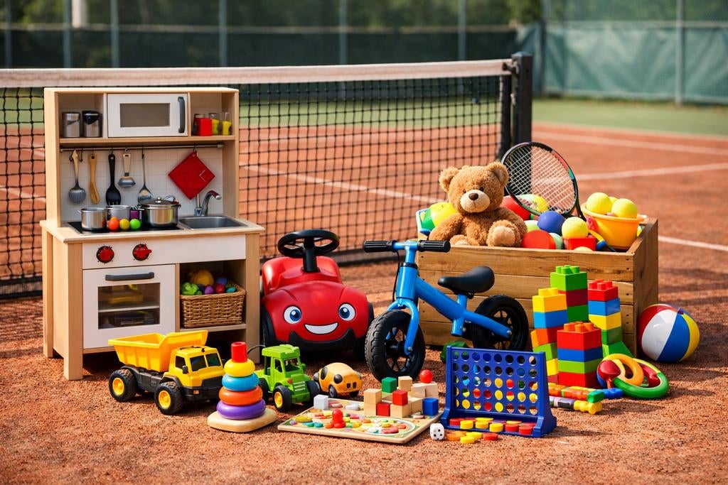 Gezocht speelgoed voor tennisvereniging, Ophalen