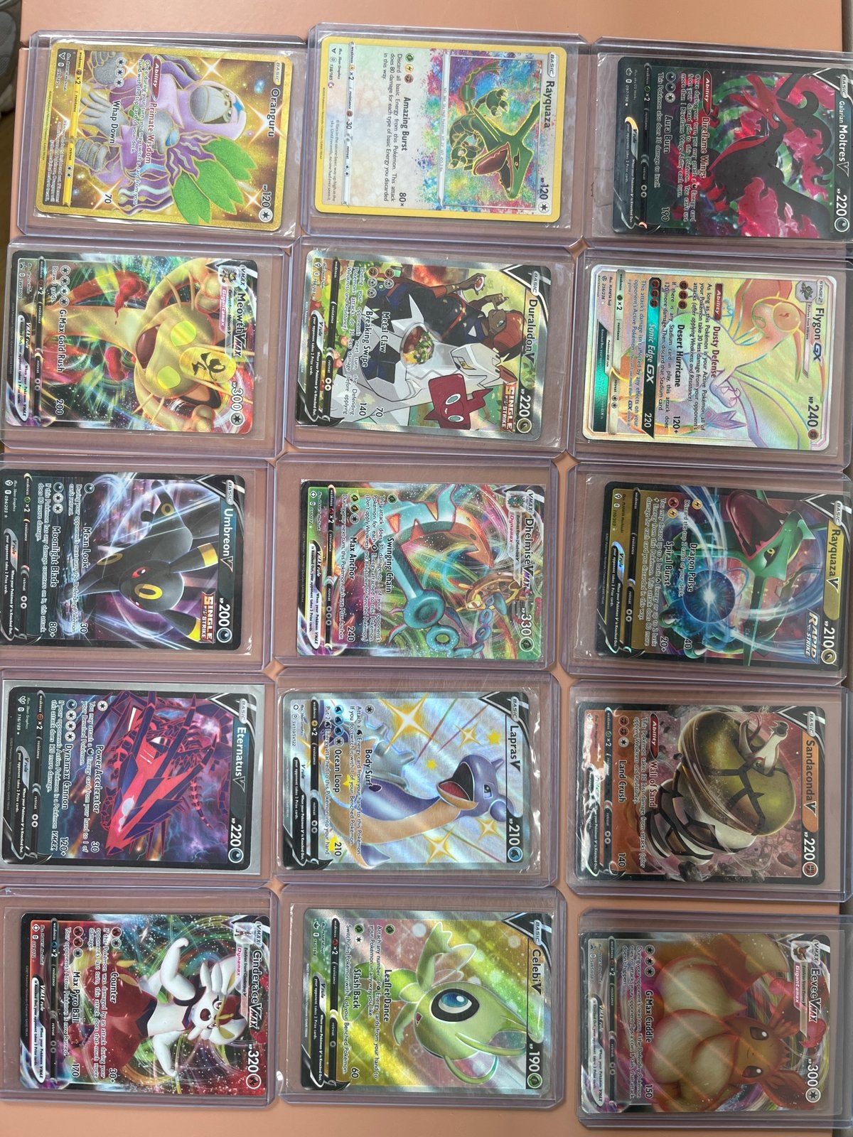 Pokémon Kaarten Collectie: V, VMAX, GX - Zeldzame Set, Ophalen of Verzenden, Zo goed als nieuw, Meerdere kaarten, Foil