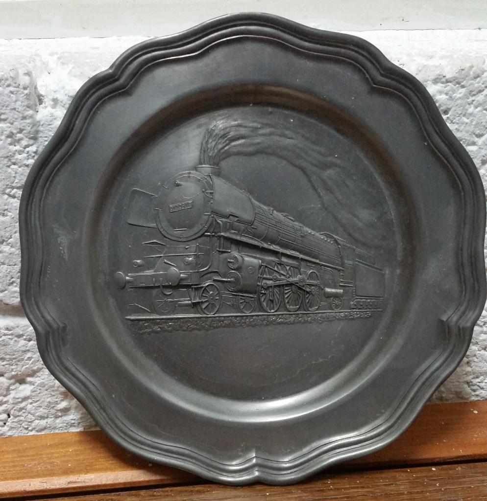 Tinnen wandbord stoomlokomotief 012081-6, Verzamelen, Spoorwegen en Tramwegen, Ophalen of Verzenden, Nieuw, Trein, Overige typen