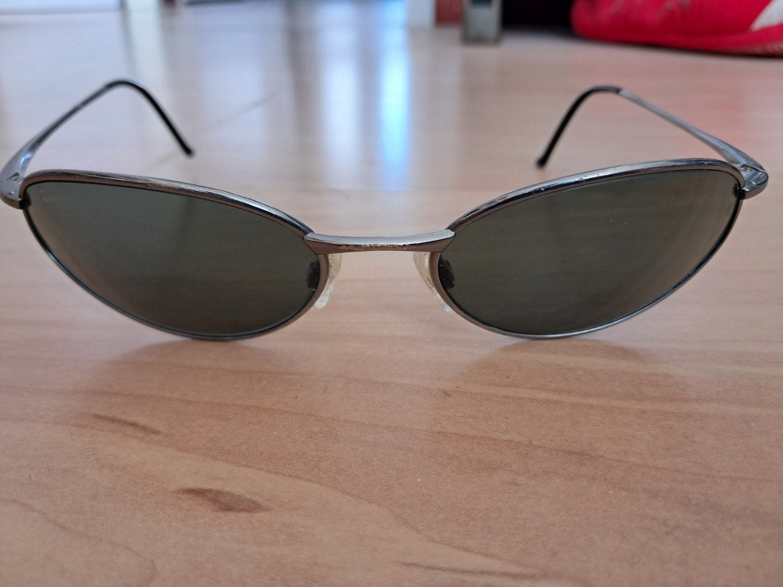 Vintage Ray-Ban RB8012 W3119 Titanio Zonnebril, Gebruikt, Zonnebril, Ophalen of Verzenden, Ray-Ban
